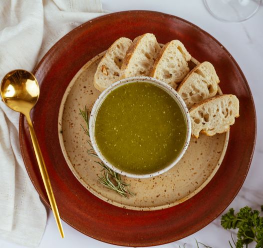 Caldo de Baroa com Frango