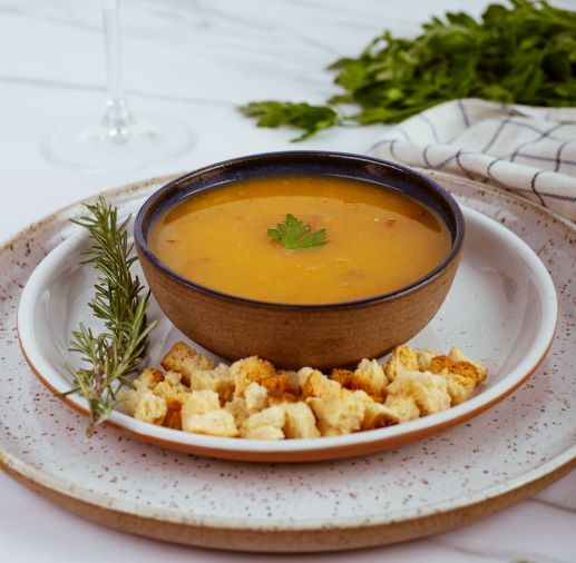 Caldo de Baroa com Frango