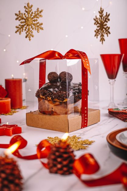 Chocottone Recheado de Brigadeiro ao leite Belga