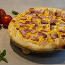 Pizza de Bacon com Milho