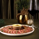 Rosbife de lagarto com molho de mostarda Dijon