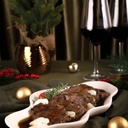 Filé mignon escalope ao molho Demi Glace