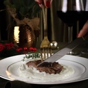 Filé mignon medalhão ao molho gorgonzola