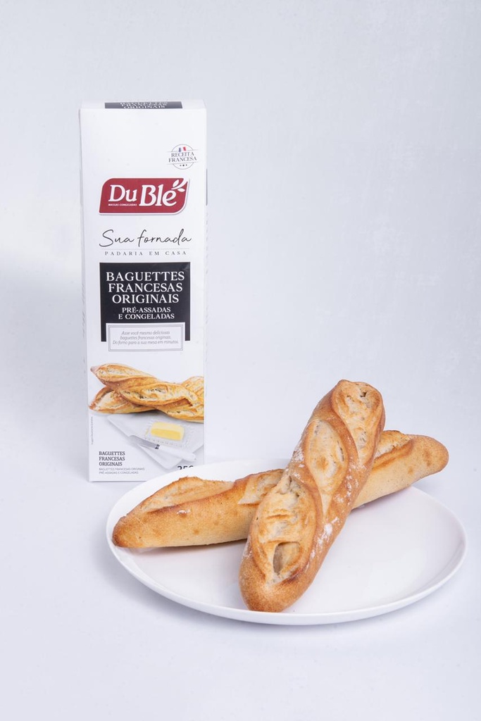 Baguete Francesa Original Pré-Assada e Congelada Du Blé 250gr