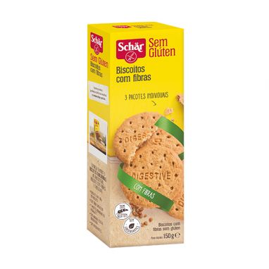 Biscoito com Fibras Sem Glúten 150Gr. Schar