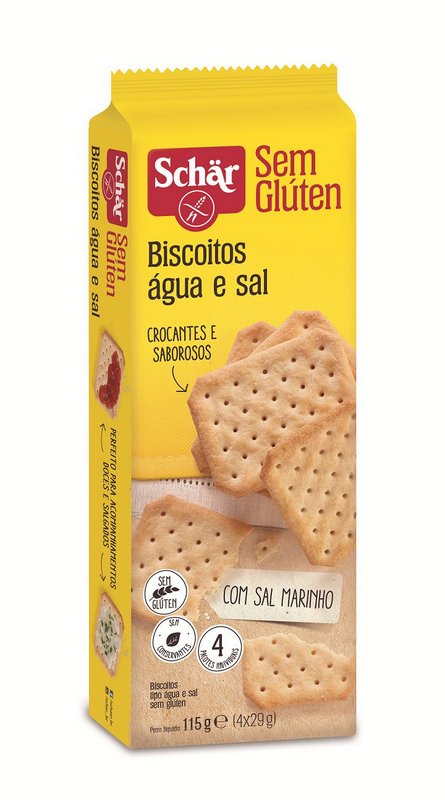 Biscoito Água e Sal Sem Glúten Schar 115gr