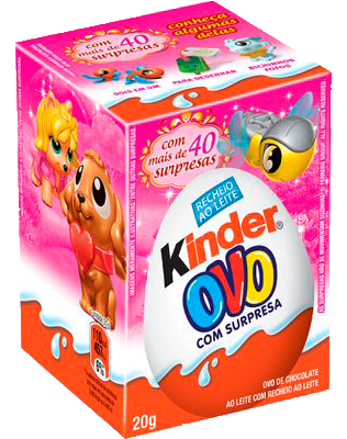 Chocolate Kinder Ovo Rosa 20gr