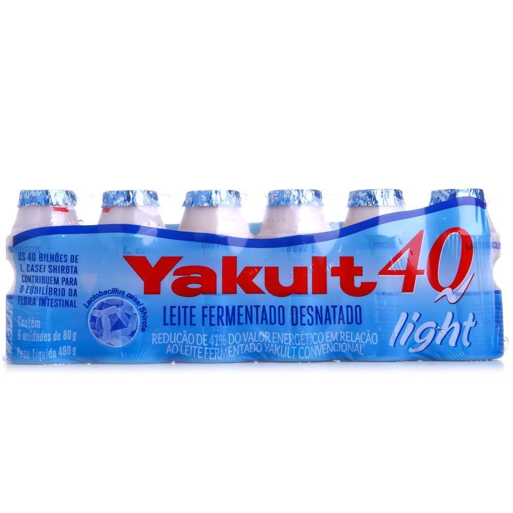 Leite Fermentado Yakult Light C/6 de 80gr