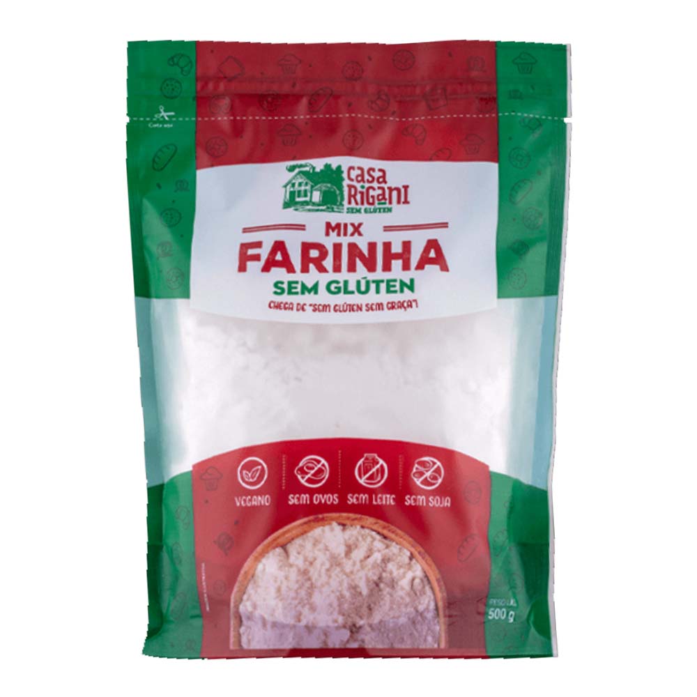 Mix Farinha Sem Glúten Casa Rigani 500gr