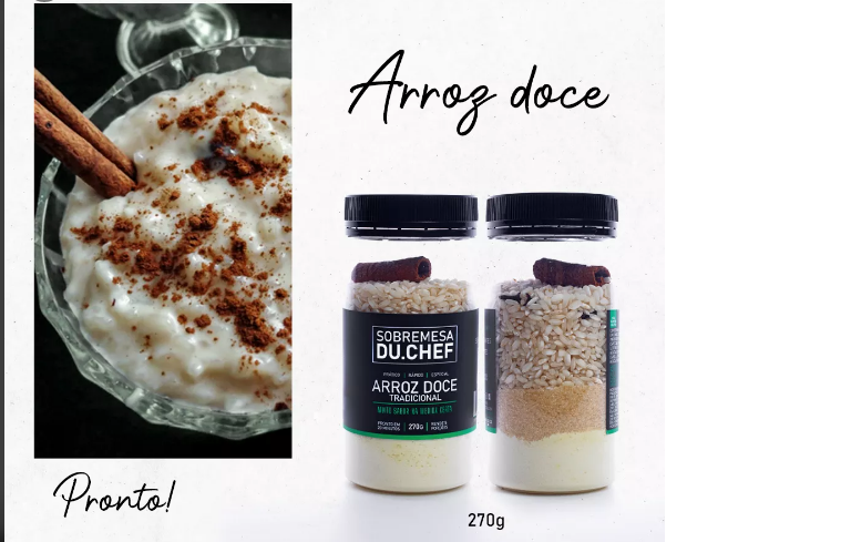 Arroz Doce Tradicional Sobremesa Du.Chef 270gr