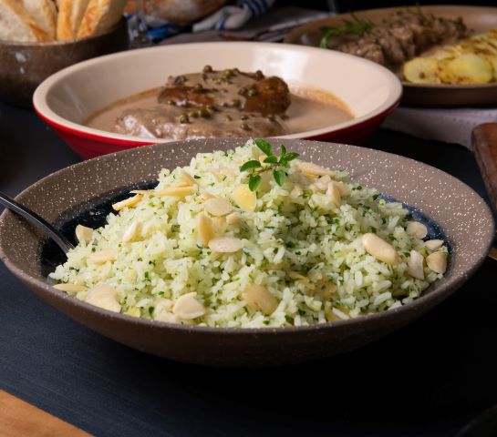 Arroz Branco com Amêndoas