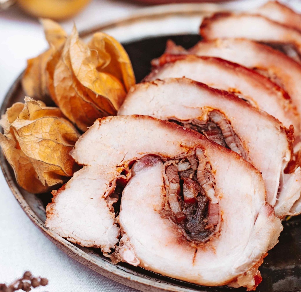 Lombo assado fatiado