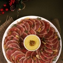 Rosbife de lagarto com molho de mostarda Dijon