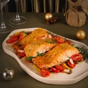 Salmão ao molho mediterrâneo