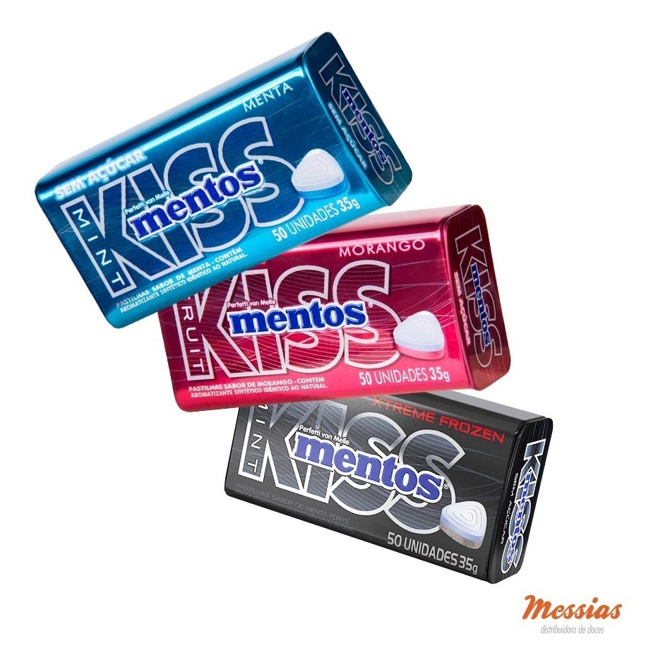 Kiss Mentos Sem Açúcar 50 und.