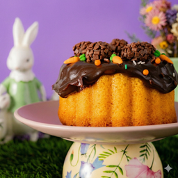 Bolo vulcão de Páscoa